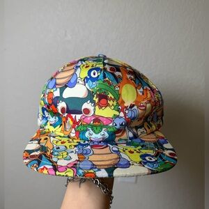 Pokemon Original Nintendo All Over Print Ball Cap Snap Back